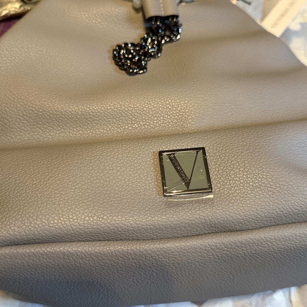 COMBO NWT Victoria's Secret Pink Wallet & Gray Bucket Bag